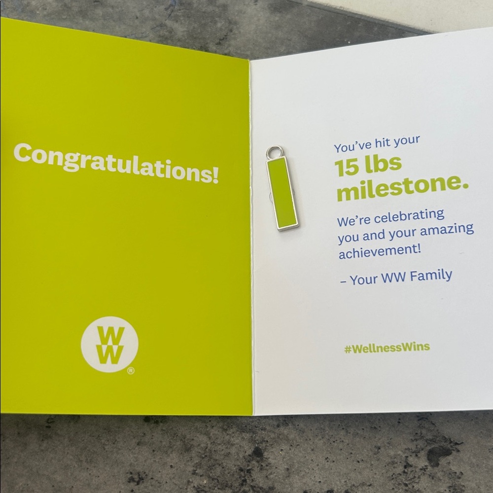 WW weight watchers charm 15lb